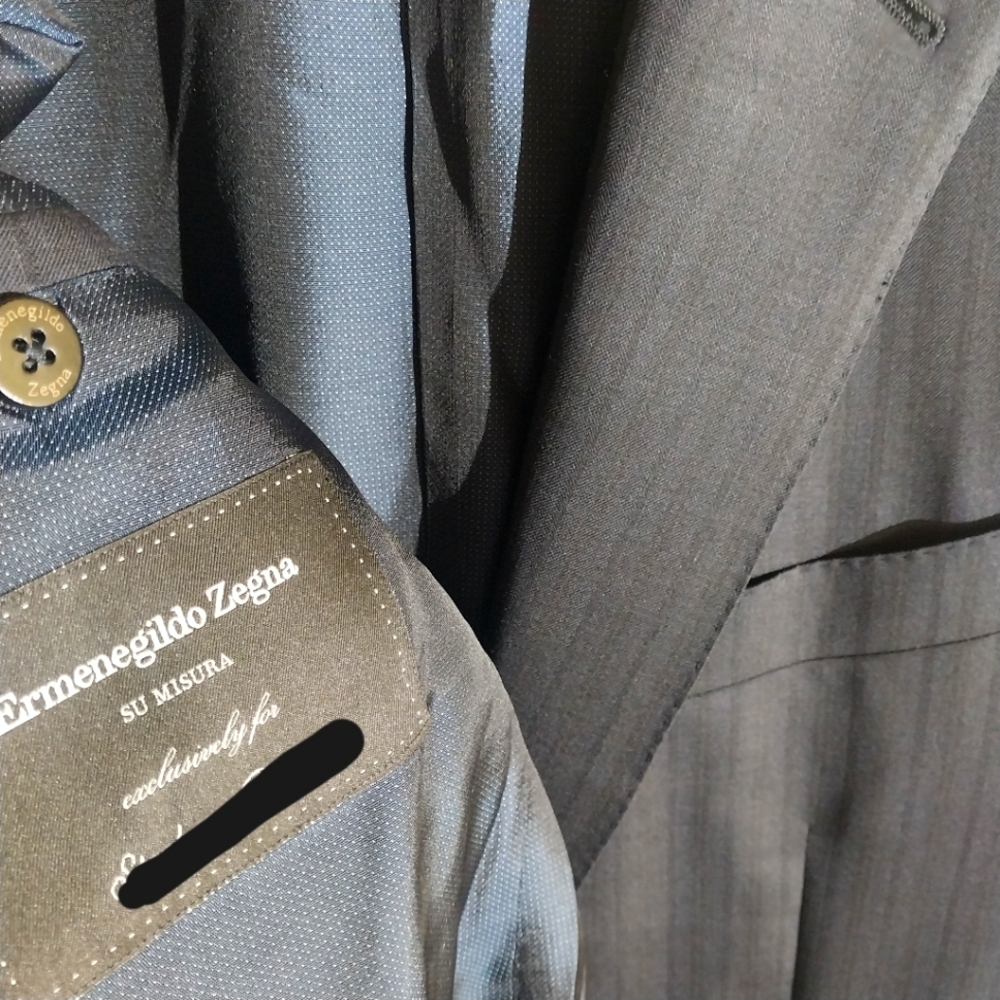 Midnight Zegna Tonal Stripe Sportscoat